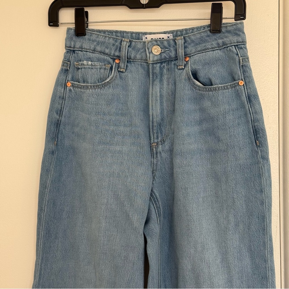 PAIGE Harper Light Blue Flare Jeans - Picture 3 of 7